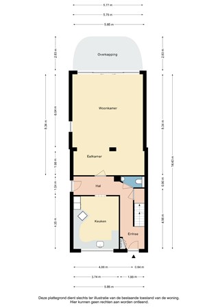 Plattegrond - Grubbelaan 49, 6431 GE Hoensbroek - Grubbelaan 49 Hoensbroek - Begane grond 2D.jpg